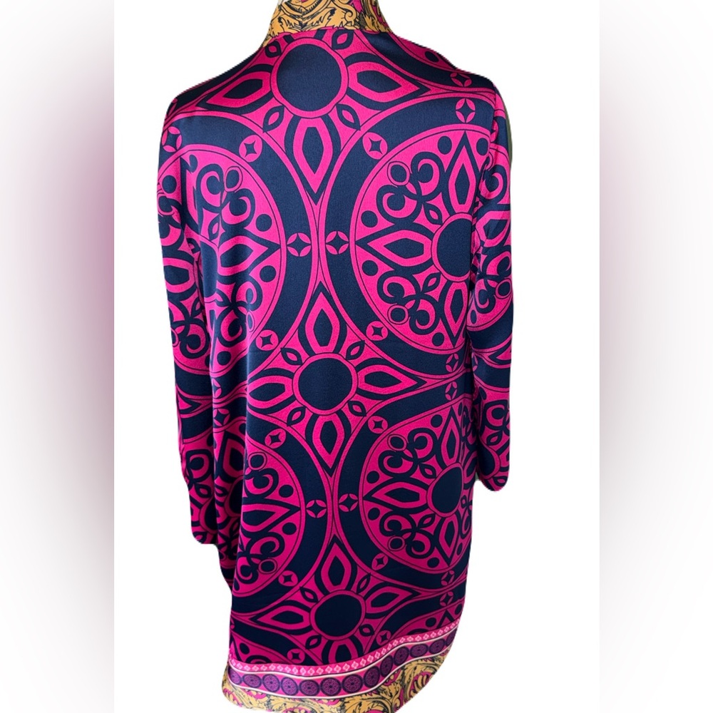 Chico’s Reversible Kimono Jacket NWT Size 1 Open Front Lightweight Duster - Picture 8 of 14